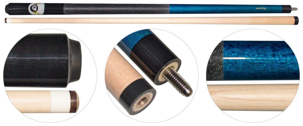 Кий для русского бильярда 2-pc "Magnum" (синий)