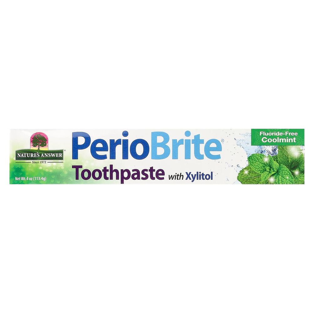 Nature's Answer, PerioBrite®, зубная паста с ксилитолом, холодная мята, 113,4 г (4 унции)