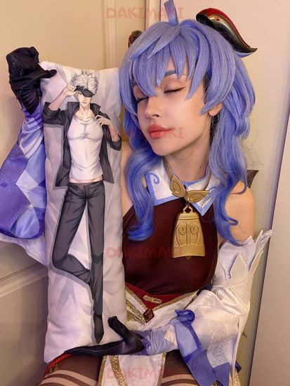 Мини дакимакура Сатору Годжу из Магическая битва арт. M0862, 60х20 см