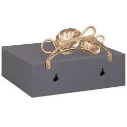 Тумба прикроватная Monstera Deliciosa (Монстера) подвесная Серый