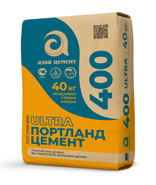 Цемент М-400 по 40кг (цем II/А-П 32,5H) АЗИЯ (н)