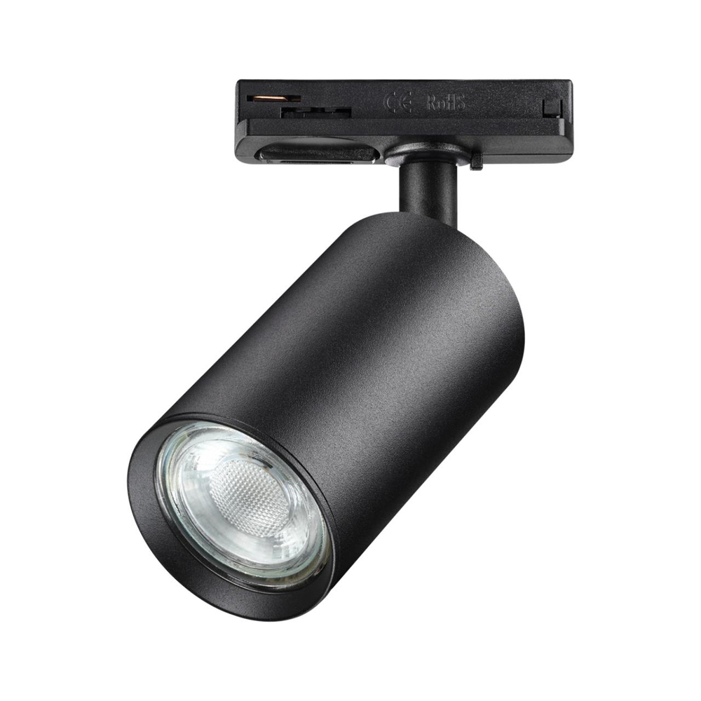 370963 PORT NT23 205 черный Светильник однофазный двухжильный трековый GU10 50W 220V PIPE