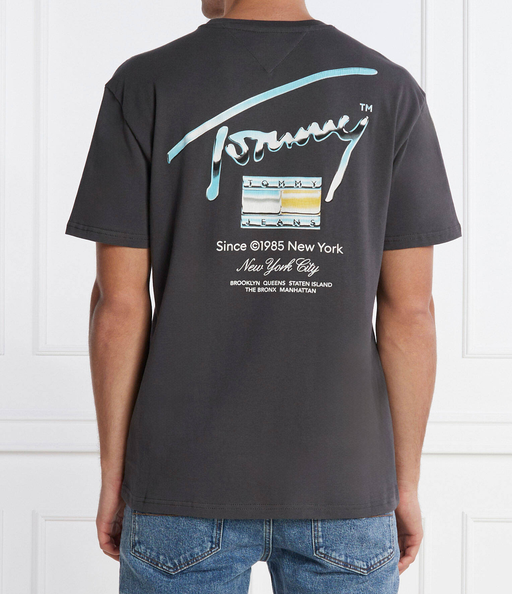 Футболка METALLIC AOP TEE EXT Tommy Jeans - графитовый(DM0DM18283)
