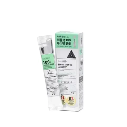 Сыворотка с центеллой и спикулами 100 VT Cosmetics Reedle Shot 100 Boosting First Ampoule, 2 мл*6шт