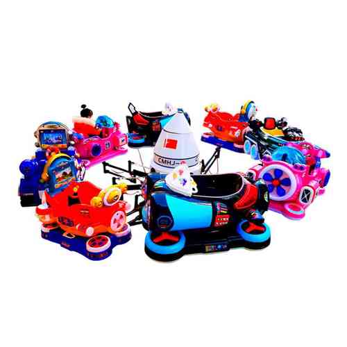 Электрическая Аттракцион карусель «Космический патруль», 4,5×4,5×1,5 м