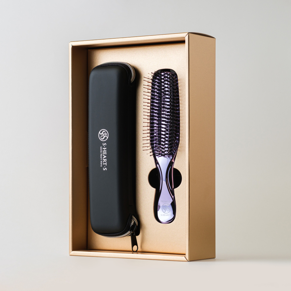 Подарочный набор Scalp Brush с расческой PREMIUM и чехлом из Японии