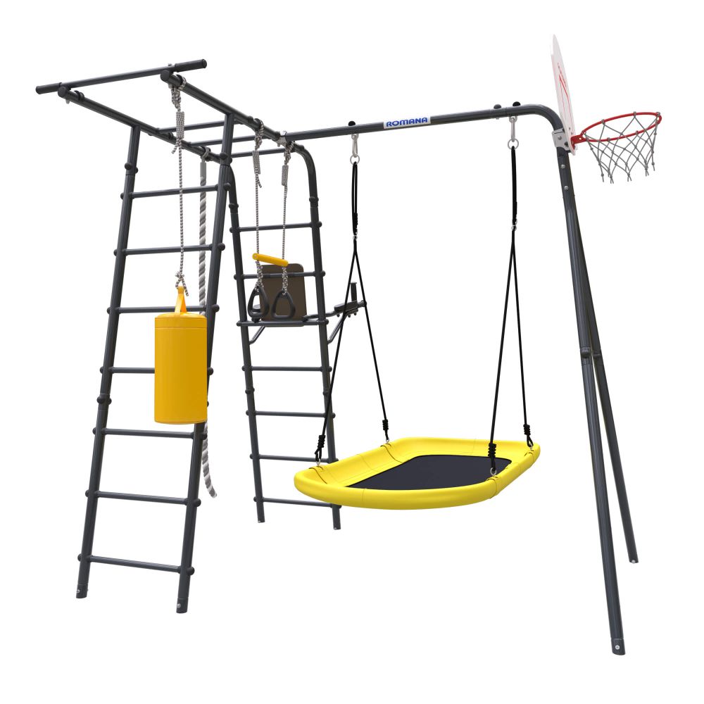 ROMANA Спорт (антрацит) (с качелями лодка)