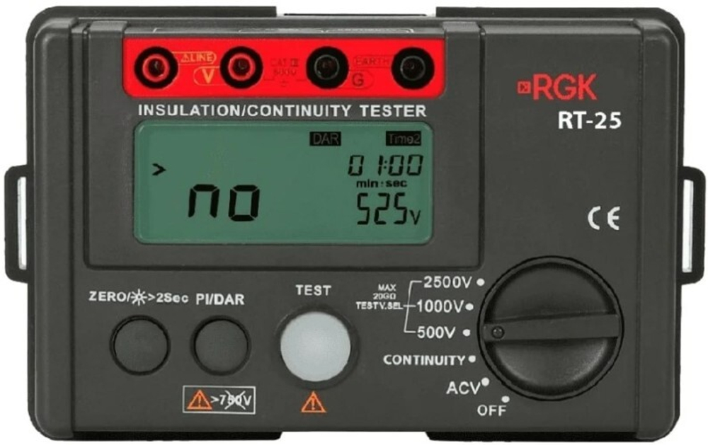 Измеритель сопротивления изоляции RGK RT-25 776523