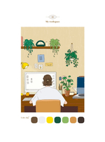 Picturesque day of Vision. Coloring Book