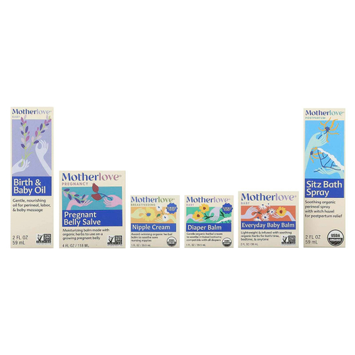 Motherlove, для детей, уход за телом, в подарочной упаковке, набор из 6 предметов