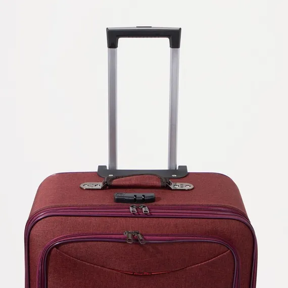 Чемодан большой 28&quot;, отдел на молнии, 2 наружных кармана, кодовый замок, цвет красный