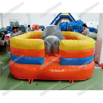 Коммерческий надувной батут "Кот на отдыхе"