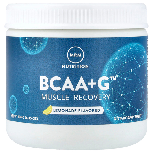 MRM Nutrition, BCAA+G™, добавка для восстановления мышц, со вкусом лимонада, 180 г (6,35 унции)