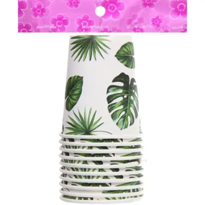 Стакан бумажный 0,2л в наборе 10 шт «Тропики»