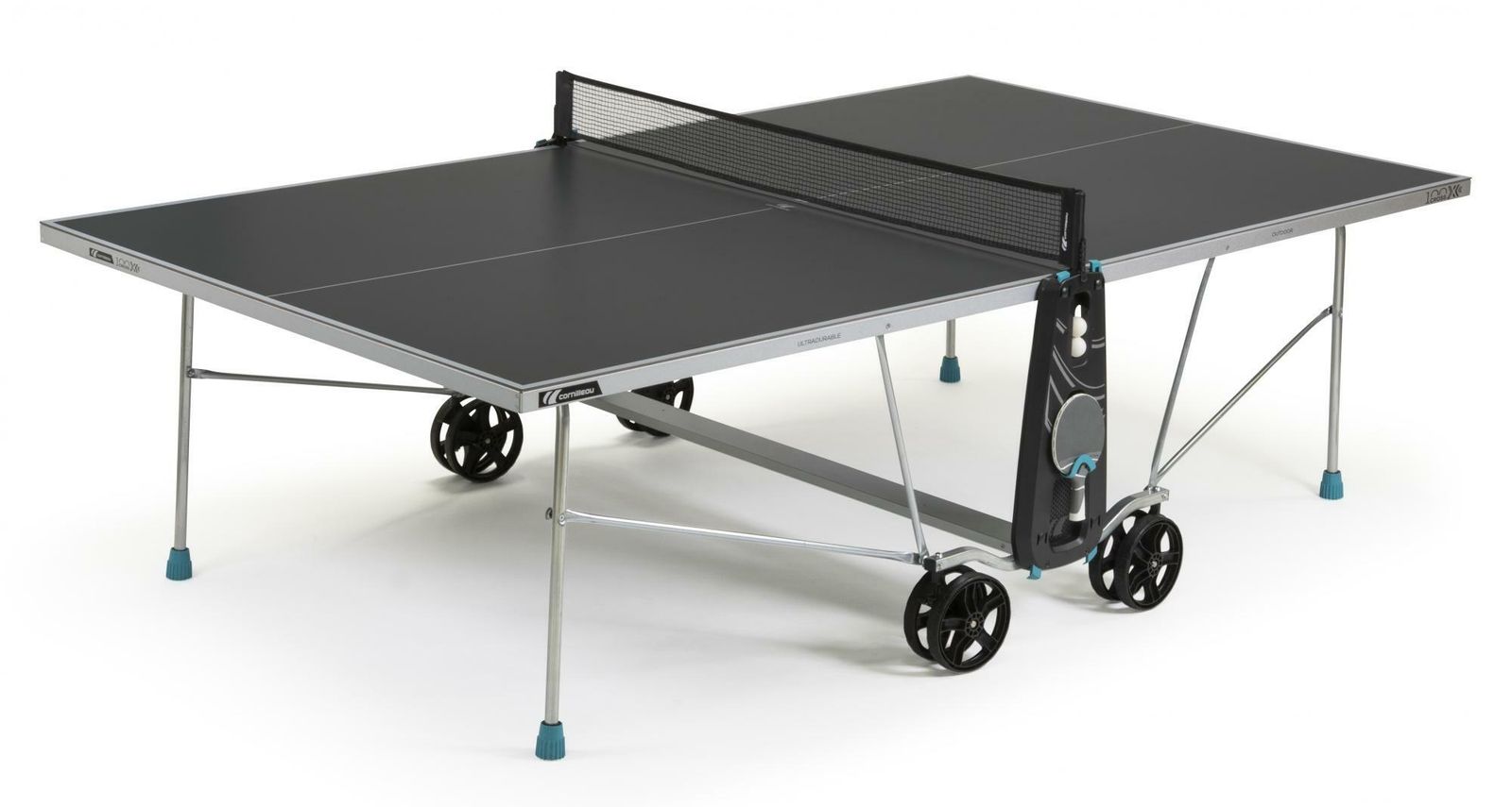 Теннисный стол Cornilleau всепогодный 100X Outdoor grey 4 mm фото №1