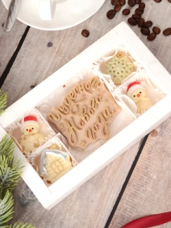 Набор шоколадный "Чудесного Нового Года" со снеговиком #1