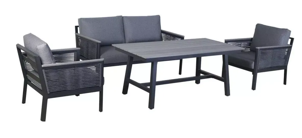 "Сан Ремо" комплект садовый для лаунж-зоны серый
