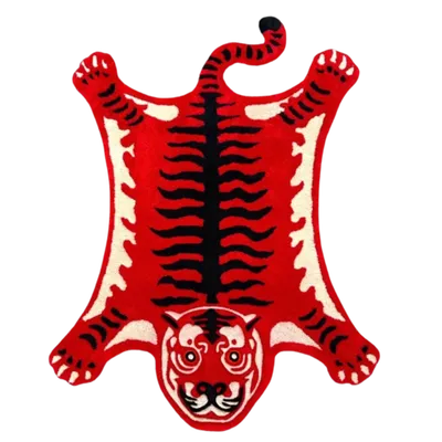 Ковер Тигр красный, 130х100 см