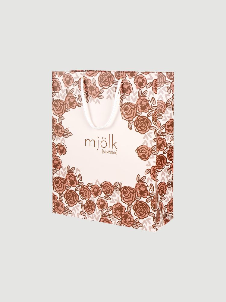 Пакет подарочный Mjölk Розы