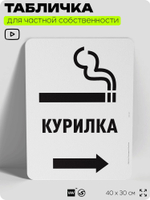 Табличка информационная "направо", на дом, для подъезда, организаций и частных территорий, предупреждающая, 40х30 см, Silver Plane x Айдентика Технолоджи