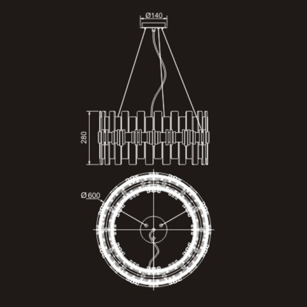 Люстра P68073-14 silver