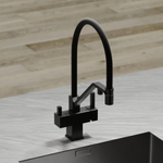 Смеситель для кухни Sancos Loro с гибким изливом, цвет матовый черный/черный, арт. SC4007MB