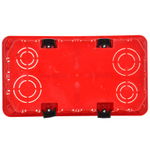 Коробка распаячная СП 172х96х45 КМ41026 для полых стен (с саморезами пластиковые лапки с крышкой) IEK UKG11-172-096-045-P