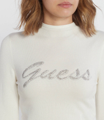 Блузка RHINESTONE LOGO GUESS - белый(W3BR07 Z2YK2)