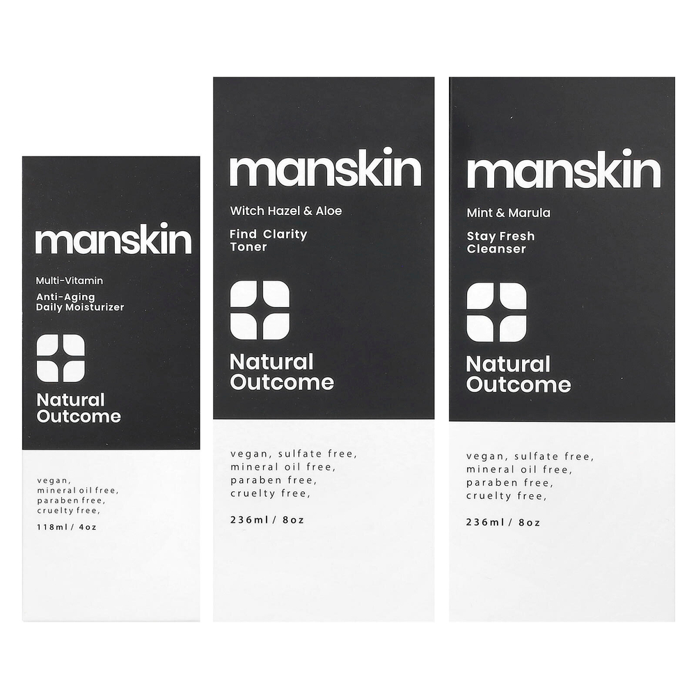 Natural Outcome, Manskin, набор для повседневного использования, набор из 3 предметов