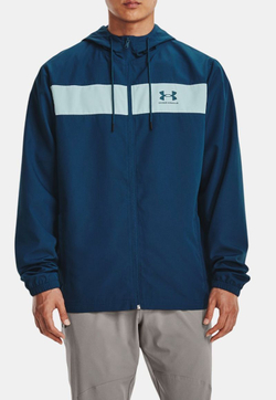 Куртка теннисная Under Armour Men's UA Sportstyle Windbreaker Jacket - petrol blue/fuse teal