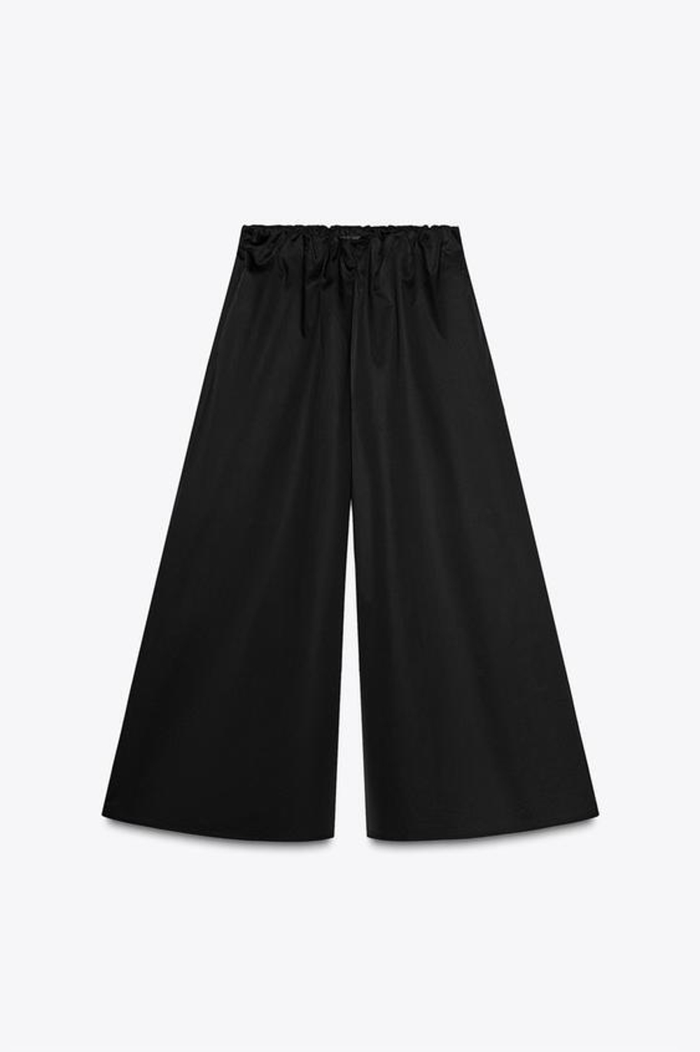 ZARA БРЮКИ-КЮЛОТЫ, ЧЕРНЫЙ