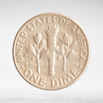 USA, 1 Dime, 1980 - Roosevelt Dime (P), XF