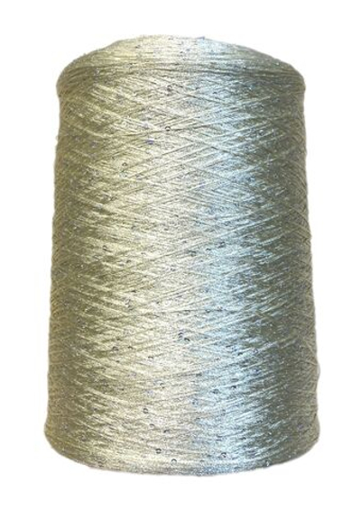 Пряжа на бобине 100% полиамид с пайетками (Италия) 100г -750м 230г