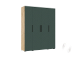 Шкаф 4-х ств (1800) Спальня Флэш (дуб крафт/браш мени грин)