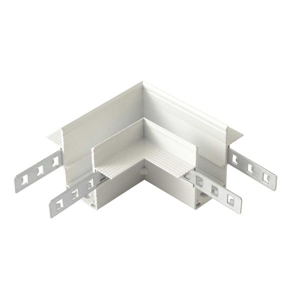 Соединитель для магнитного встраиваемого шинопровода для ГКЛ12,5 мм угловой Crystal Lux CLT 0.223 11 WH