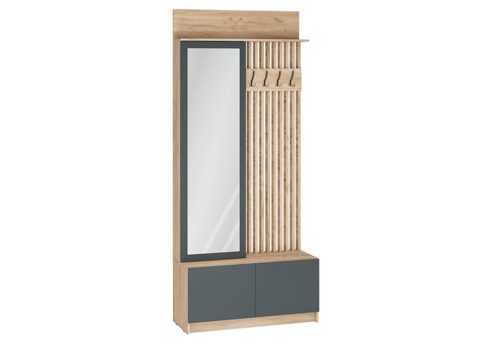 Готовая прихожая Молд 1000 дуб крафт золотой / серый графит