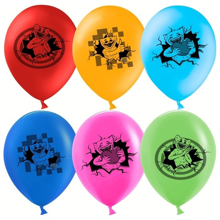 Воздушные шары Дон Баллон с рисунком Зубастики, 25 шт. размер 12" #612798