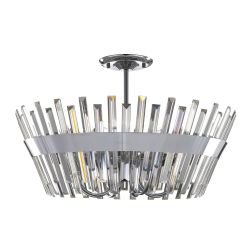 Citilux Вестерос CL307180 Люстра хрустальная потолочная Хром