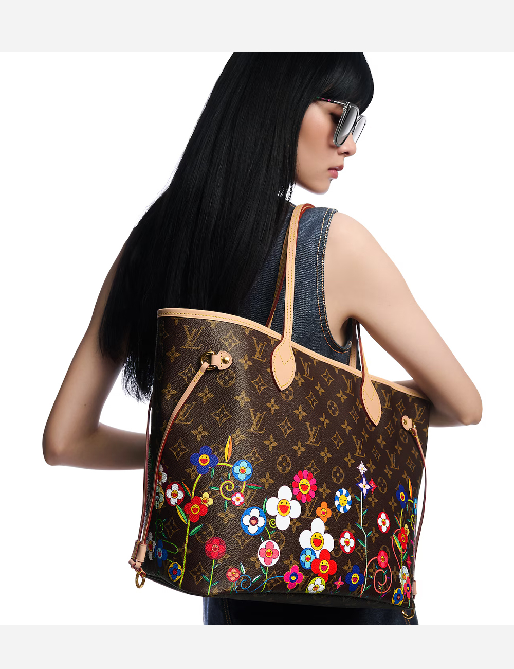 Сумка Louis Vuitton x Takashi Murakami Neverfull MM (M13271)
