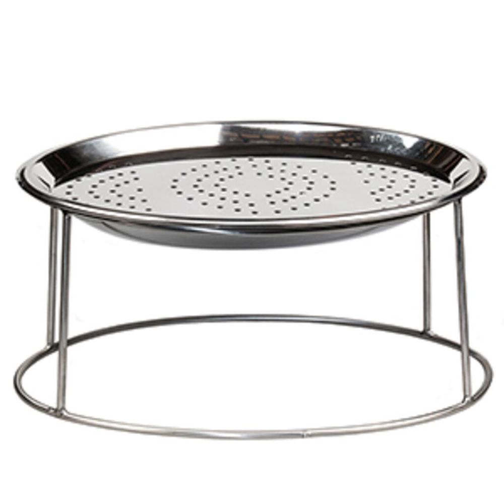 Подставка фуршетная стойка + блюдо дренаж 47,5*32 см h19 см овальная прут нерж. P.L. Proff Cuisine