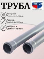 ПВХ Труба  Ф40х2,0х2000мм  ViEiR  (50/10шт)