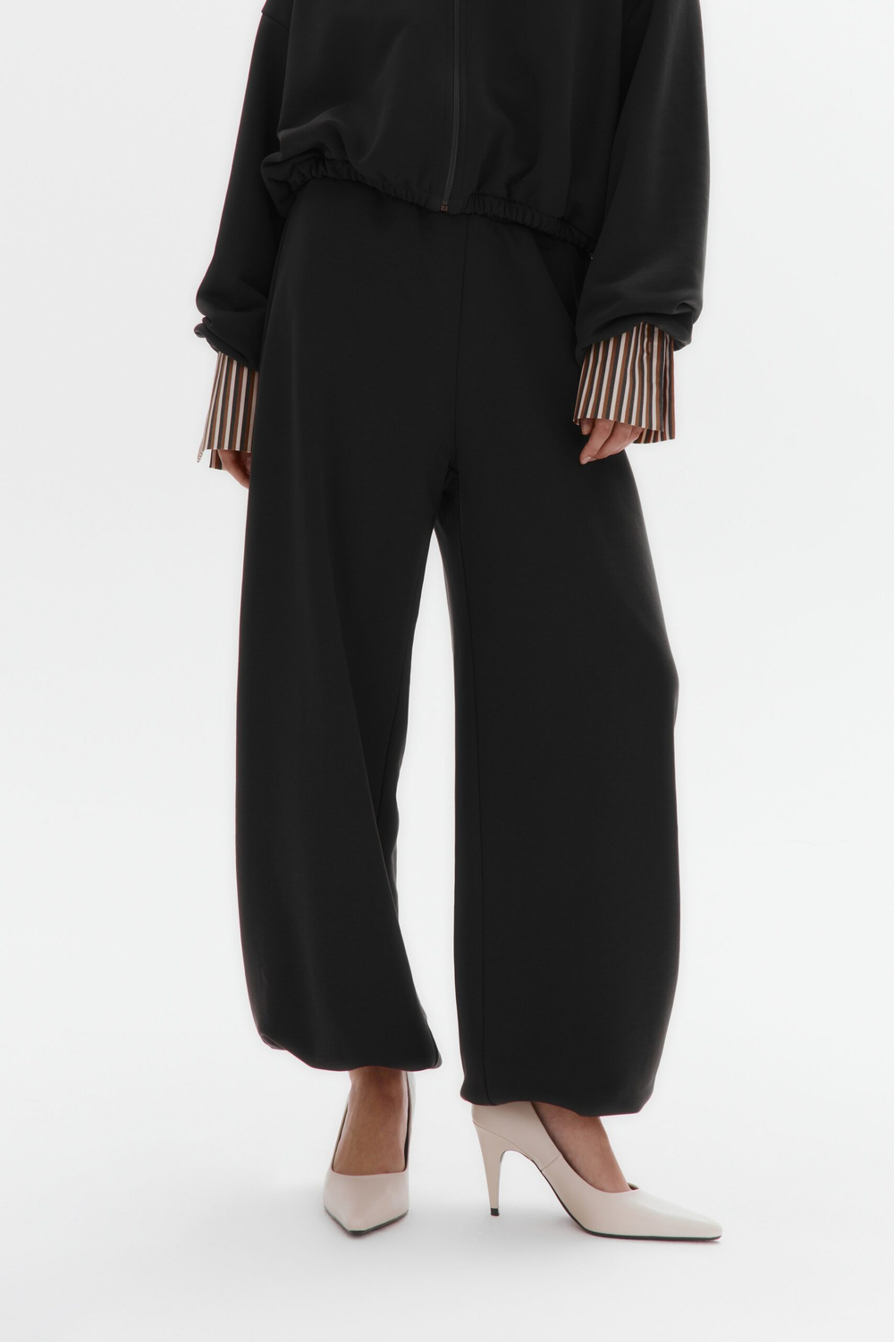 Брюки на кулиске из футера