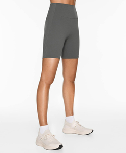 OYSHO Велосипедки Comfortlux в рубчик с высокой посадкой длиной 20 см, антрацитовый