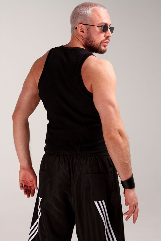 Брюки с лампасами crystal мужские