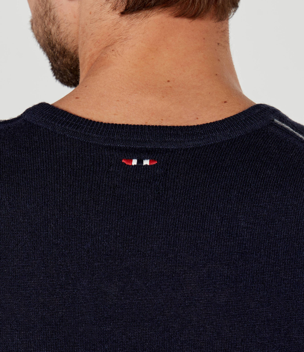 Шерстяной свитер DAMAVAND Napapijri - темно-синий(NP0A4GJU)