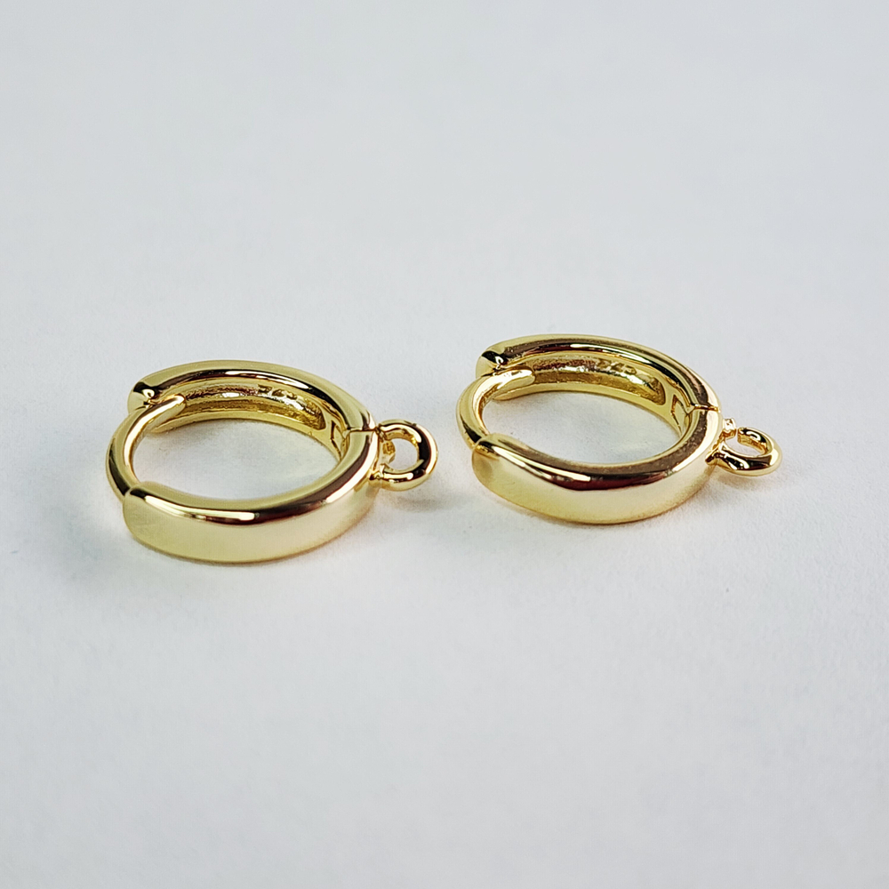 Ювелирные швензы колечки, позолота, люкс фурнитура