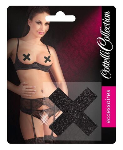 Изящные пэстис в форме крестика (Цвет: черный)