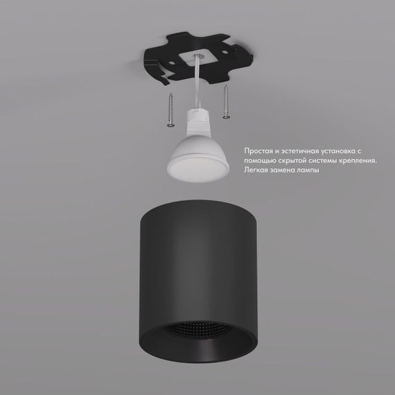 Накладной светильник Denkirs Rodvig DK3090-BK