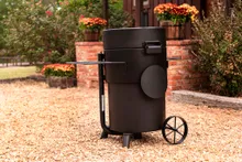 Угольный гриль-коптильня Oklahoma Joe's Drum Bronco Pro Black, Ø 54 см