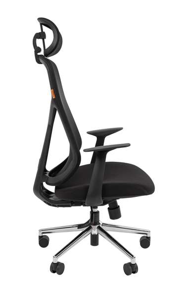 Офисное кресло Chairman CH588 с подголовником черный пластик, черный СС